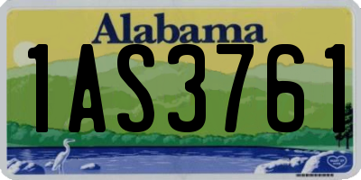 AL license plate 1AS3761
