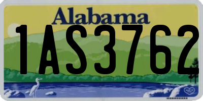 AL license plate 1AS3762