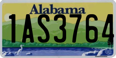AL license plate 1AS3764