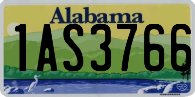 AL license plate 1AS3766