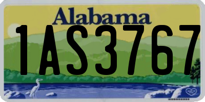 AL license plate 1AS3767