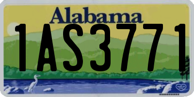 AL license plate 1AS3771