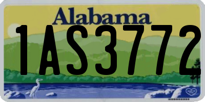 AL license plate 1AS3772