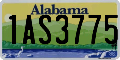 AL license plate 1AS3775