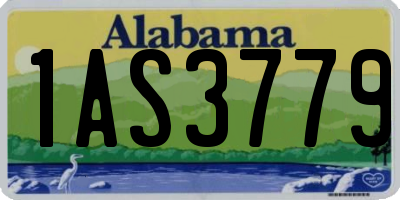AL license plate 1AS3779