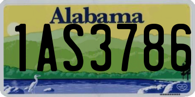 AL license plate 1AS3786