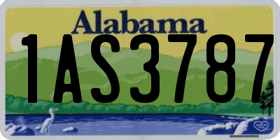 AL license plate 1AS3787
