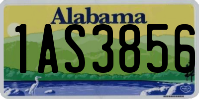 AL license plate 1AS3856