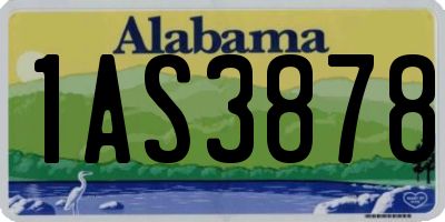 AL license plate 1AS3878