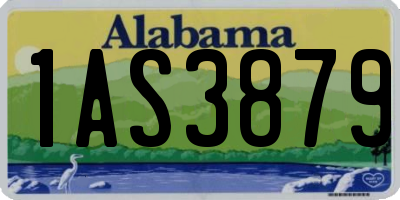 AL license plate 1AS3879