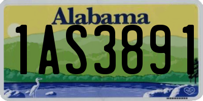 AL license plate 1AS3891