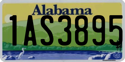 AL license plate 1AS3895