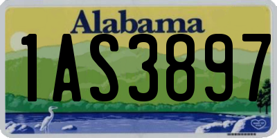 AL license plate 1AS3897