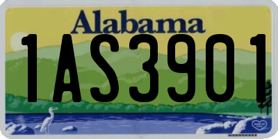 AL license plate 1AS3901