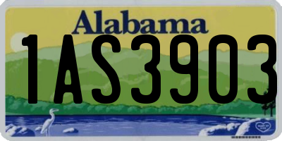 AL license plate 1AS3903