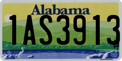 AL license plate 1AS3913