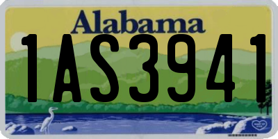 AL license plate 1AS3941