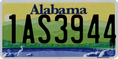 AL license plate 1AS3944