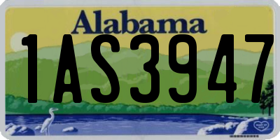 AL license plate 1AS3947