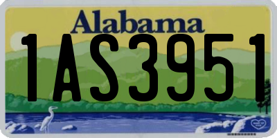 AL license plate 1AS3951