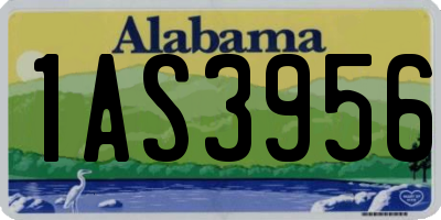 AL license plate 1AS3956