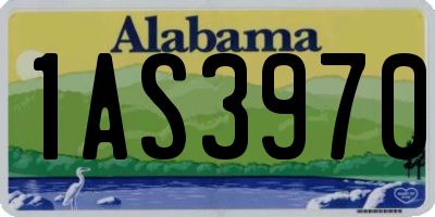 AL license plate 1AS3970