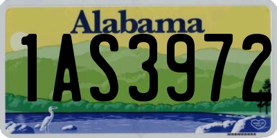 AL license plate 1AS3972