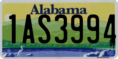 AL license plate 1AS3994