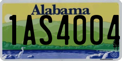 AL license plate 1AS4004