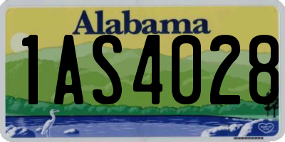 AL license plate 1AS4028