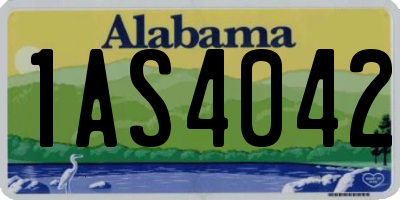 AL license plate 1AS4042