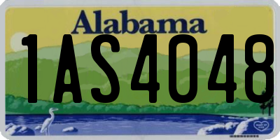 AL license plate 1AS4048
