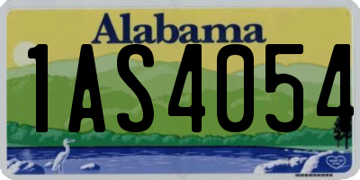 AL license plate 1AS4054