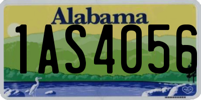 AL license plate 1AS4056