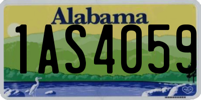 AL license plate 1AS4059