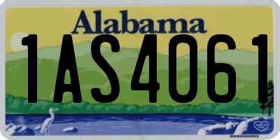 AL license plate 1AS4061