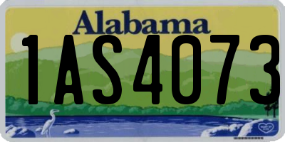 AL license plate 1AS4073