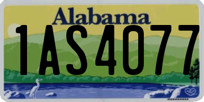 AL license plate 1AS4077