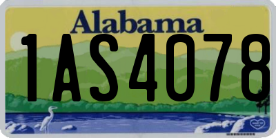 AL license plate 1AS4078