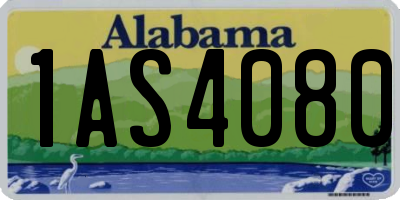 AL license plate 1AS4080
