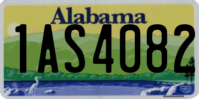 AL license plate 1AS4082