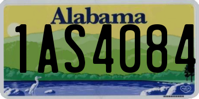 AL license plate 1AS4084