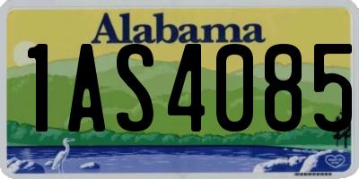 AL license plate 1AS4085