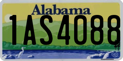AL license plate 1AS4088