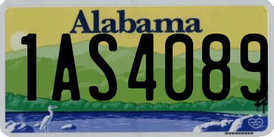 AL license plate 1AS4089