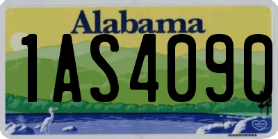 AL license plate 1AS4090