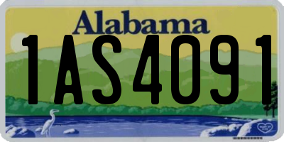 AL license plate 1AS4091