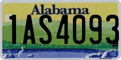 AL license plate 1AS4093