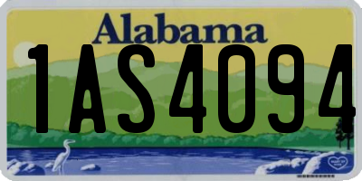 AL license plate 1AS4094