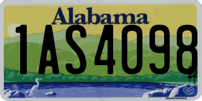 AL license plate 1AS4098